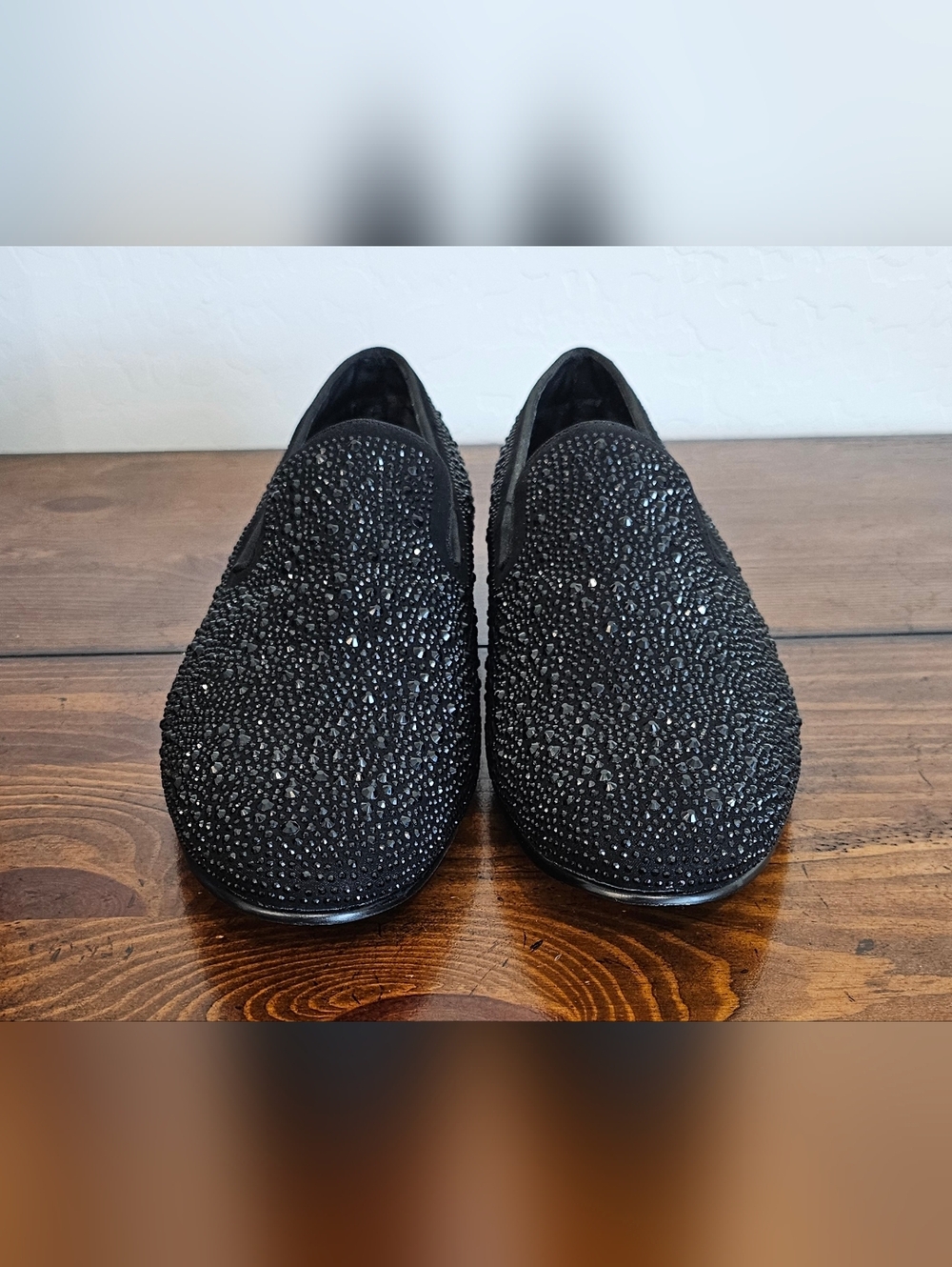 Steve Madden Black Rhinestone Slip-On Loafers/Shoes Men Sz 8 9 10.5 11.5 13 NWOB - Picture 2 of 10